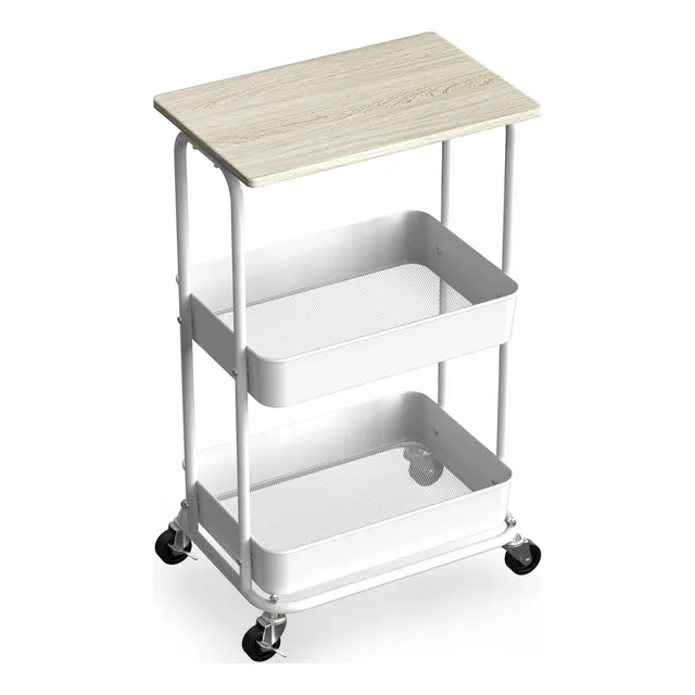 Carro Utilitario Rodante Simple Houseware 2 Niveles Arce