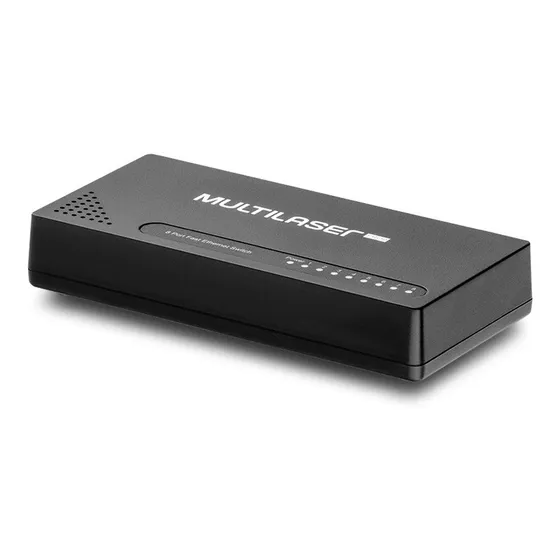 Switch Hub Multilaser 8 Portas Vlan Fixa Poe 24v 10/100 Mbps