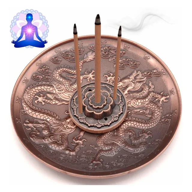 Quemador Incienso Laton Ceniza Para Meditacion Yoga Casa