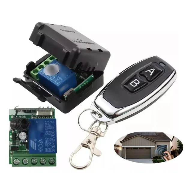 Módulo Rf 1 Relé Inalámbrico Control Remoto 12v 433mhz