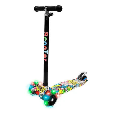 Tripatin Monopatin Infantil Plegable Aluminio Luces Colores