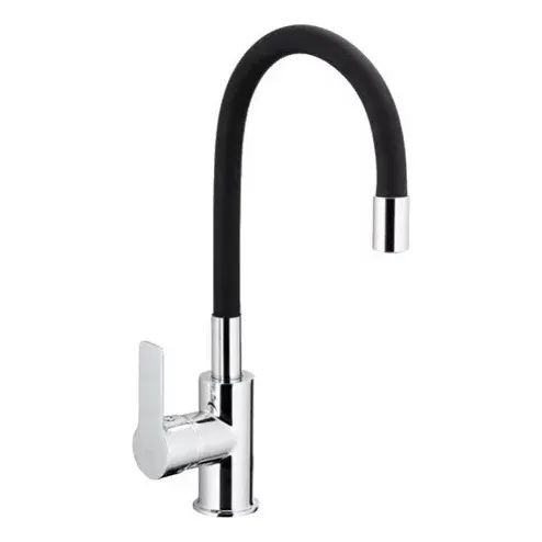 Griferia Llave De Fregadero Lavaplatos  Flexible Negra