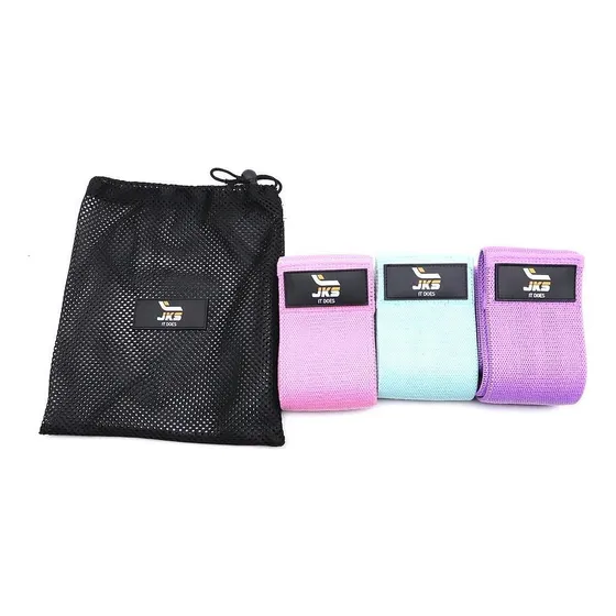 Set 3 Bandas De Tela Cintura Hip Band Color Multicolor