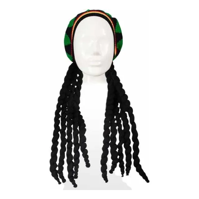 Peluca De Rasta Reggae Sombrero Jamaiquino Rasta Peluca