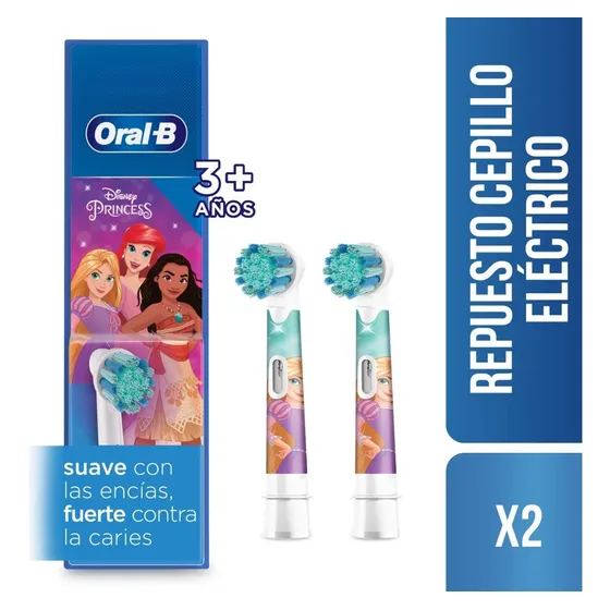 Repuesto de cepillo dental infantil disney princess 2 unidades Oral-B