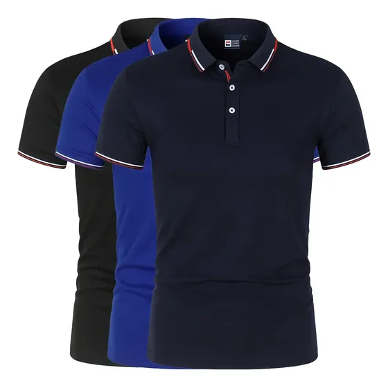 3 Piezas Playeras Caballero Camisa Casual Manga Corta Moda