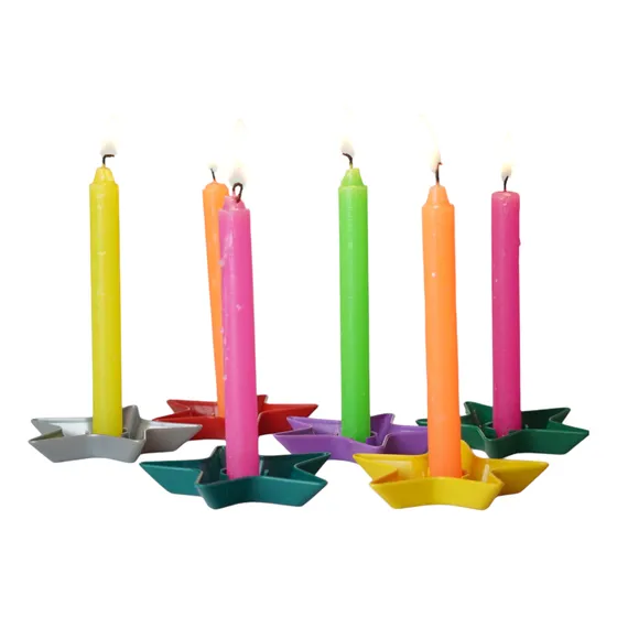 Velitas Navideñas Grande + Porta Velas Antiderrame X5