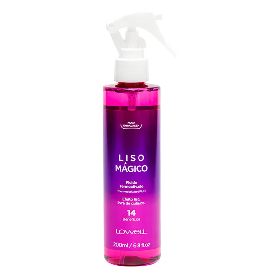 Spray Liso Mágico 200ml Lowell - Finalizador Efeito Liso
