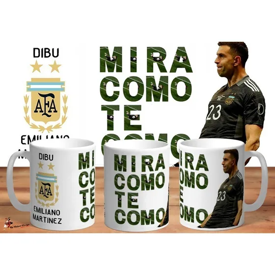 Taza Seleccion Argentina Dibu Martinez Mira Como Te Como