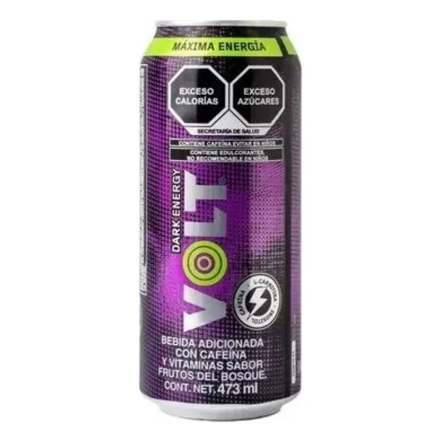 Bebida Energizante Volt Dark 12 Pzs De 473 Ml C/una