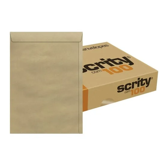 Envelope Meio A4 16 X 22 Cm Pardo Natural 162x229 1000 Und