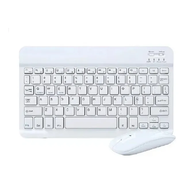 Combo Teclado Y Mouse Mini Inalámbricos Android Ios, Windows