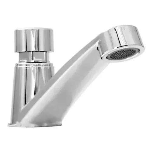 Torneira Automática Matic Para Lavatório C/ Temporizador Acabamento Cromado Cor Prateado