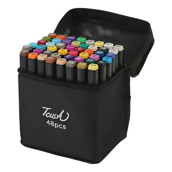 Marcador Para Colorear Touch 48pcs De Punta Doble X 48