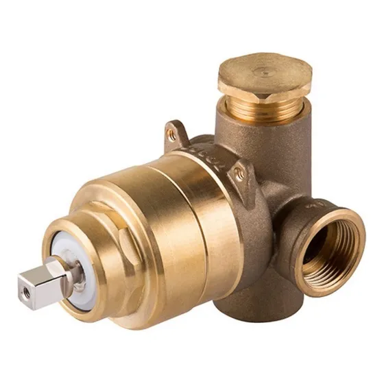 Registro Base Misturador Monocomando P/ Chuveiro Docol 3/4 Acabamento Brilhante Cor Bronze