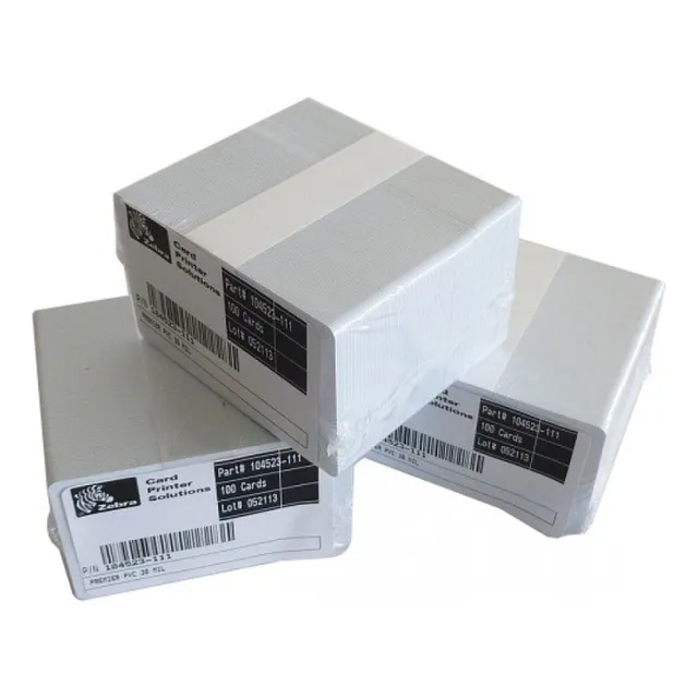 Tarjetas De Pvc Zebra Cr-80 Card, 500 Unds
