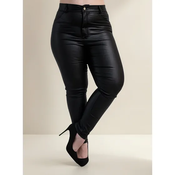 Pantalon Engomado Con Bolsillos - Talles Grandes
