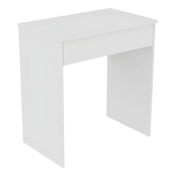 Escritorio Para Pc Compacto Con Cajón Melamina Color Blanco Fiplasto Es1006