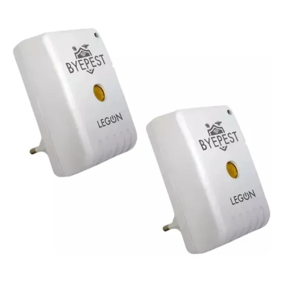 Kit 2 Repelente Eletrônico Espanta Pragas Rato Morcego 200m2