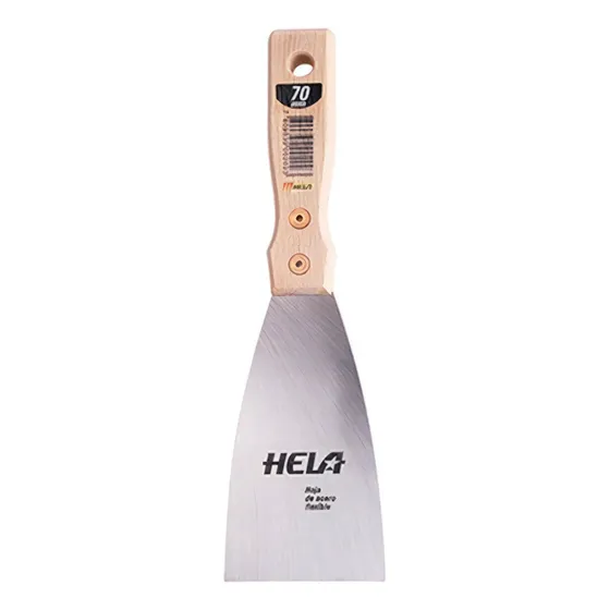Espátula Mediana Marca Hela Lisa, Ancho 70 Mm