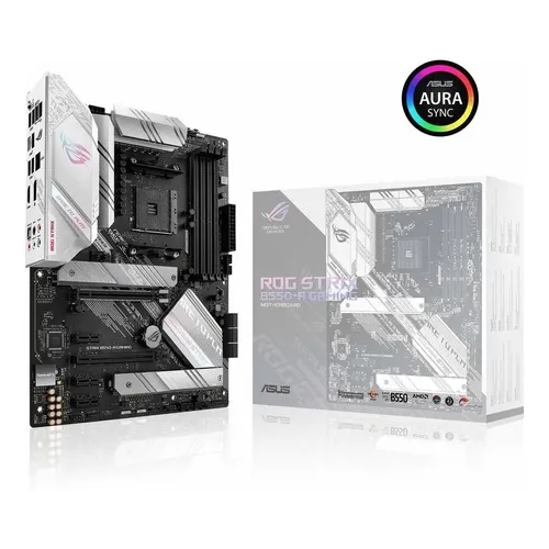 MOTHERBOARD ASUS ROG STRIX B550-A GAMING AM4 DDR4 RYZEN AMD COLOR NEGRO