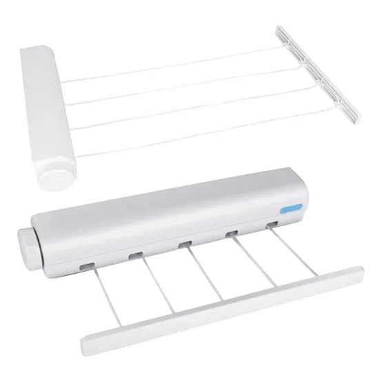 Tendedero Para Ropa Plegable Retractil Pared Compacto 