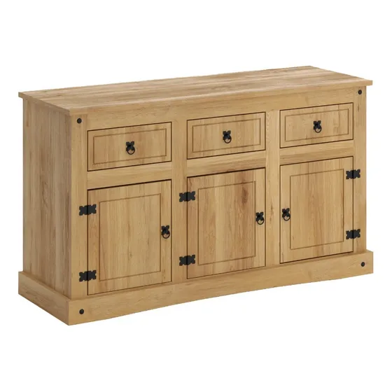 Aparador Bargueño Linea Mexicana Madera Maciza.