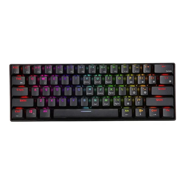 Teclado Mecanico Royal Kludge Rk61 60% 61k Red Switch Negro