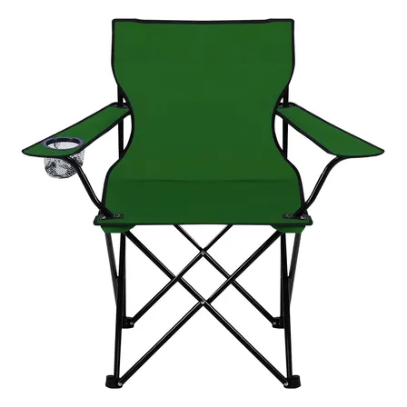 Silla Plegable De Playa Camping Pesca Picnic Con Porta Vaso Color Verde