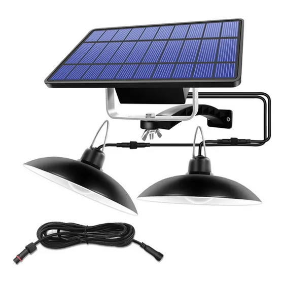 Zx^ Luminária Solar Dupla À Prova D'água Para Ambientes