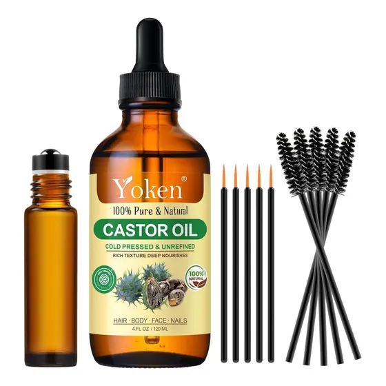 Aceite De Ricino 100% Puro Yoken 120ml Usa