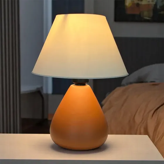 Abajur Luminária De Mesa Gota Moderno Com Lâmpada De Quarto