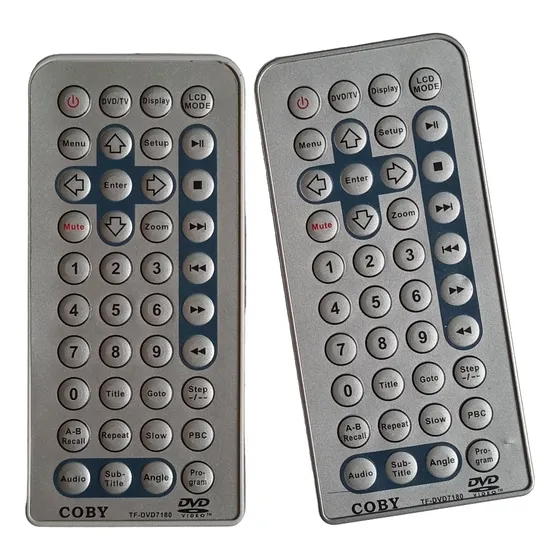 Control Remoto Dvd Coby Portatil V-zon  