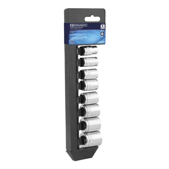 Juego Copas Milimetrico 3/8  8 Piezas Toolcraft Tc0374