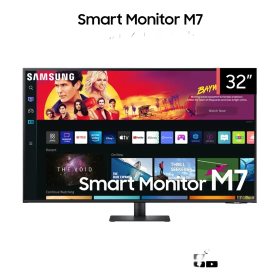 Monitor Led 4k 32 Samsung Ls32bm700ulczb Gamer M7b Color Negro