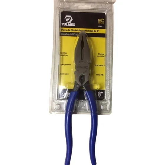 Alicate Electricista Con Apreta Terminal 8 . Marca Tulmex