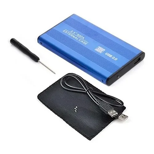 Carry Disk Case 2.5 Sata Disco Rigido Usb2.0 Cable Doble Fda