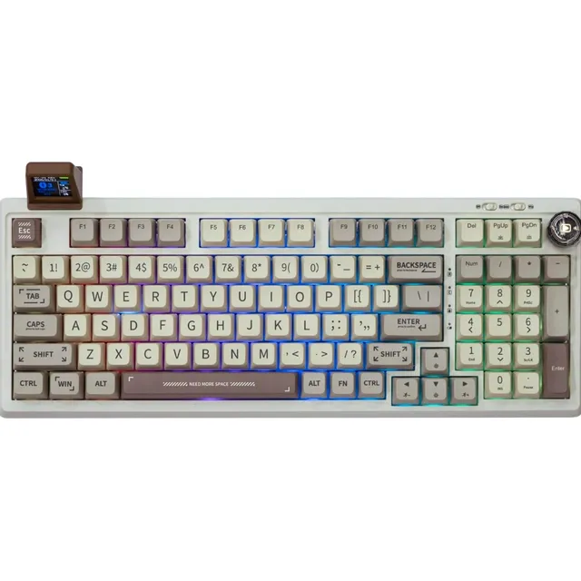Teclado Mecánico Epomaker Rt100 Para Juegos Con Pantalla