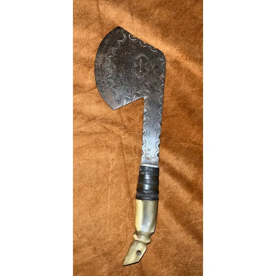 Hacha Antigua Mango De Hueso