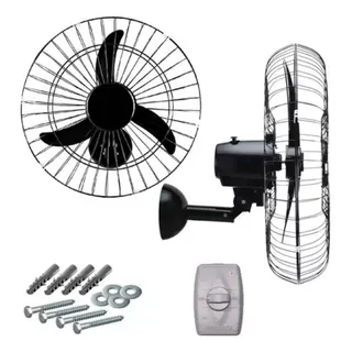 Ventilador De Parede 50cm Bivolt 200w Ventisol + Kit Fixador Ventilador De Parede 50cm Bivolt 200w Ventisol + Kit Fixador