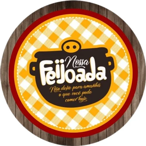 Painel Feijoada Redondo Em Tecido 1,50x1,50 C/elástico