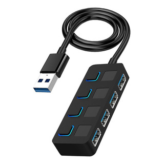. Hub Usb 3.0 Slim De 4 Portas Com Cabo Estendido Portátil . Hub Usb 3.0 Slim De 4 Portas Com Cabo Estendido Portátil