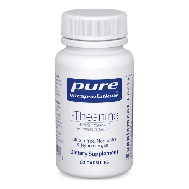 L-teanina Pure Encapsulations 60 Cápsulas