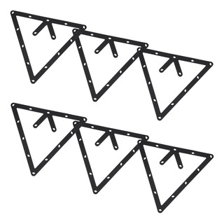 Juego De Portabolas Negro Para Mesa De Billar, 6 Unidades Juego De Portabolas Negro Para Mesa De Billar, 6 Unidades