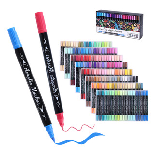 120 Colores Marcadores Plumones Acrilico Punta Pincel Kit 120 Colores Marcadores Plumones Acrilico Punta Pincel Kit