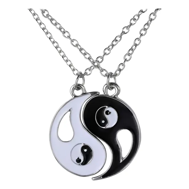 Collares Yin Yang Para Parejas Novios O Amigos