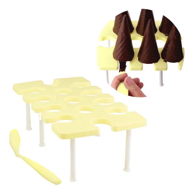 Apoio Para Cone Trufado Chocolate Páscoa Com Pega Cone Blue-