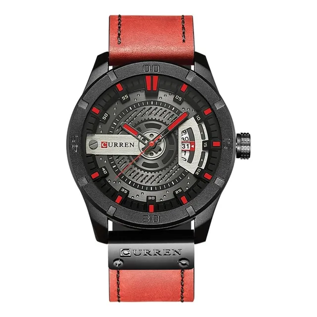 Reloj Curren 8301 Puntero Elegante Hombre Correa De Cuero