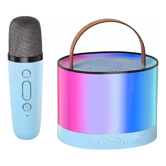 Parlante Karaoke Bluetooth Micrófono K52 Rgb/ Microsd/ 3.5mm