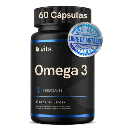 Omega 3 Vits Health Series en cápsula Sin sabor de 60 un